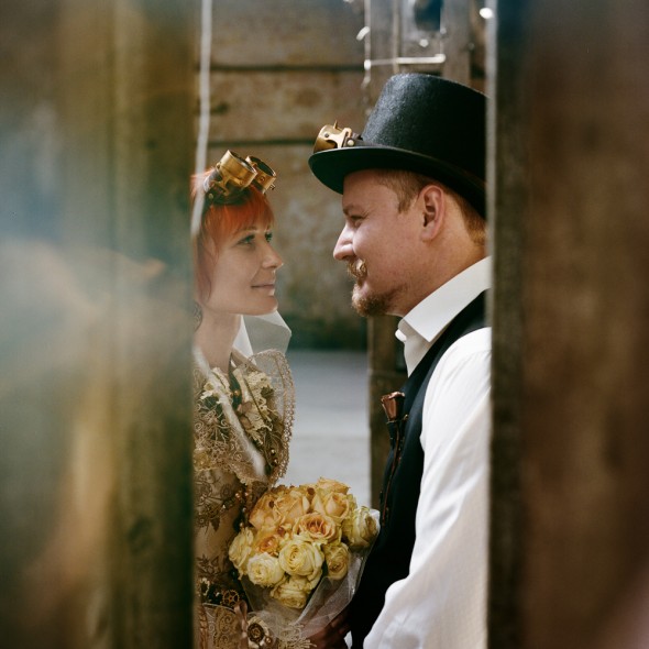 Стимпанк-свадьба Алексея и Алены, фотограф Евгений Отцецкий